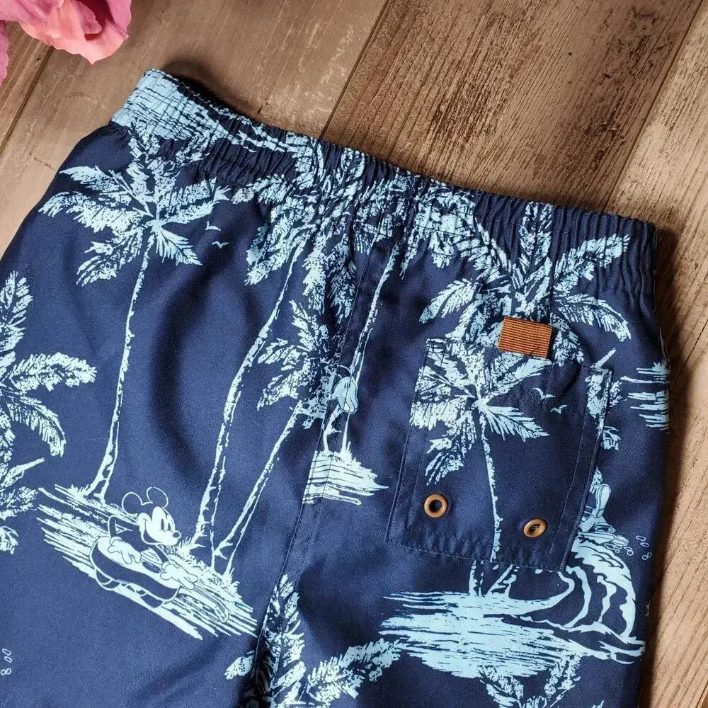 Disney Store Toddler Boy Blue Swim Trunks Size 18M